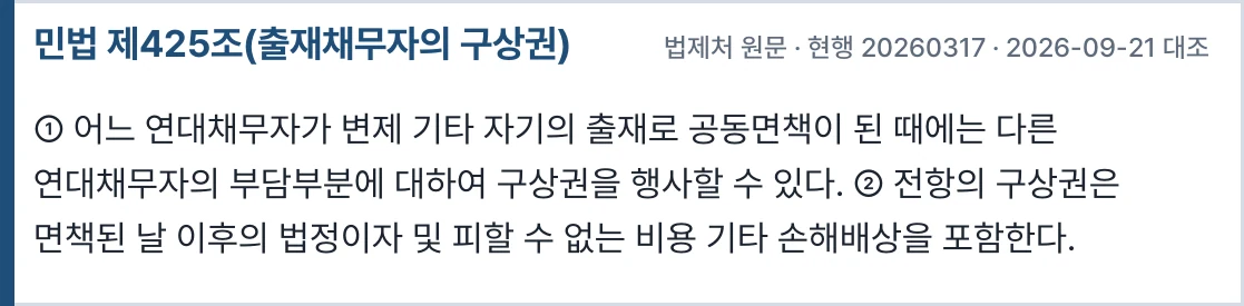 민법 제425조