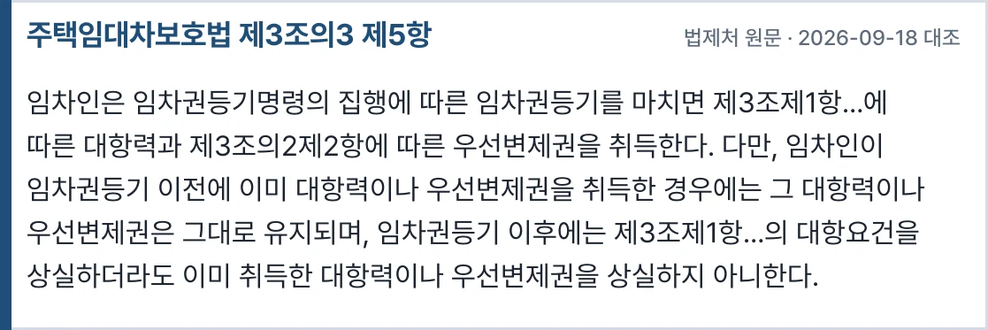 주택임대차보호법 제3조의3 제5항