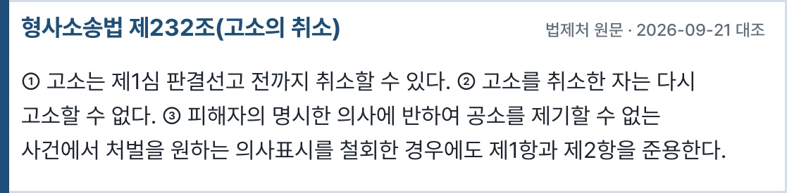 형사소송법 제232조