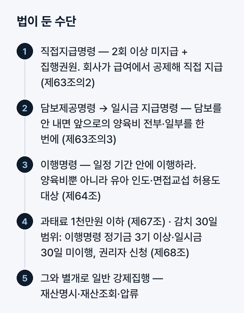 법이 둔 수단