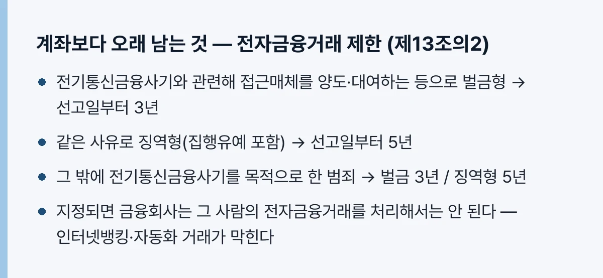 전자금융거래 제한