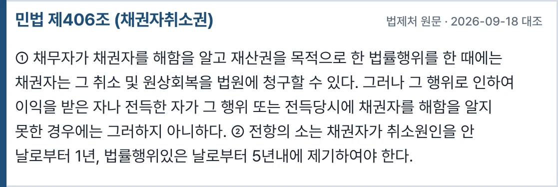 민법 제406조