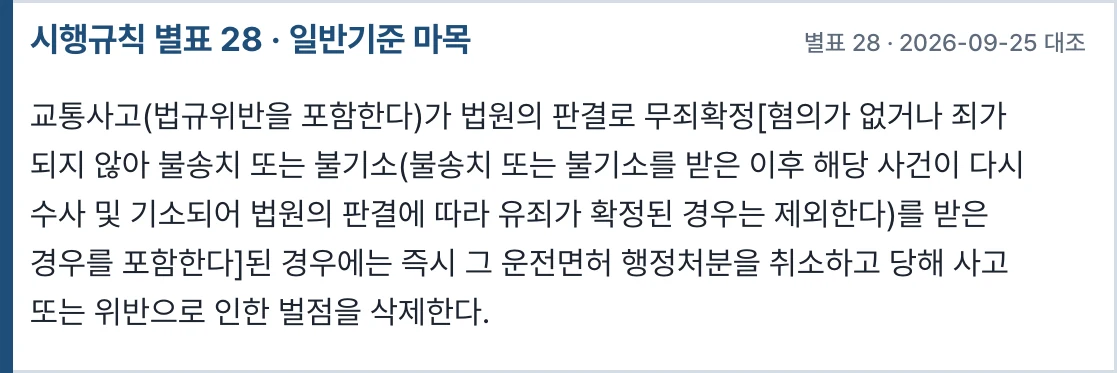 시행규칙 별표 28 일반기준 마목