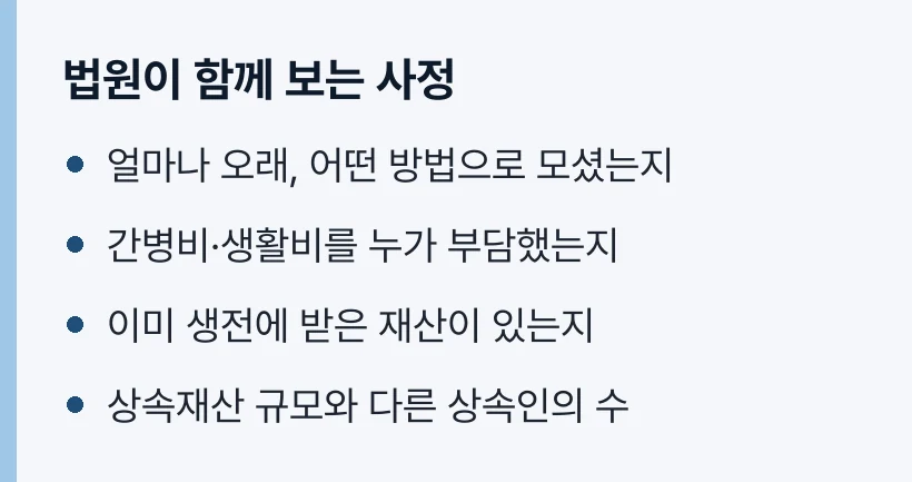 법원이 함께 보는 사정