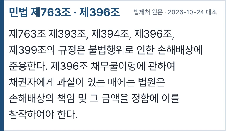 민법 제763조·제396조